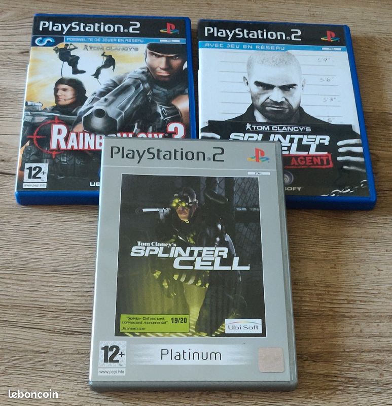 Lot de 3 jeux Tom Clancy's pour Playstation 2 (PS2) (image 1)