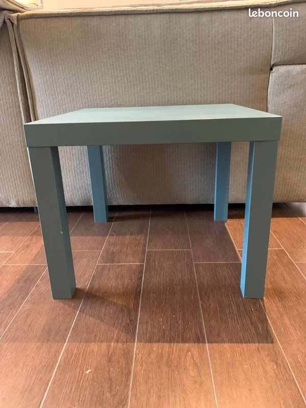 Table basse bleu vert (image 1)
