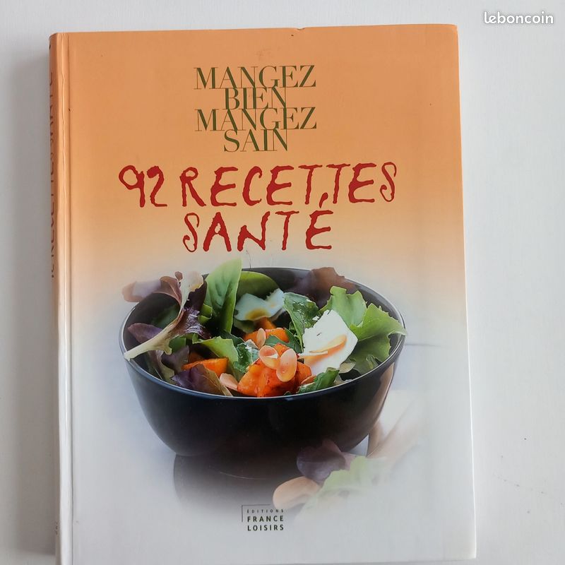 Livre cuisine " 92 recettes sante" (image 1)