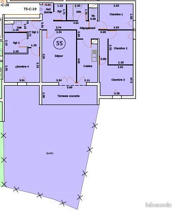 Appartement 5 pièces 97 m² (image 15)