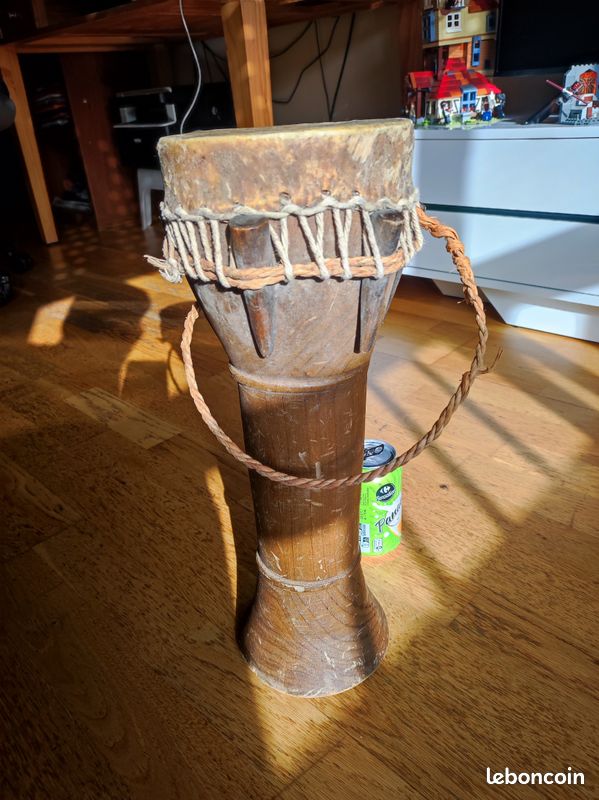 Djumbe artisanal bois 44cm (image 2)