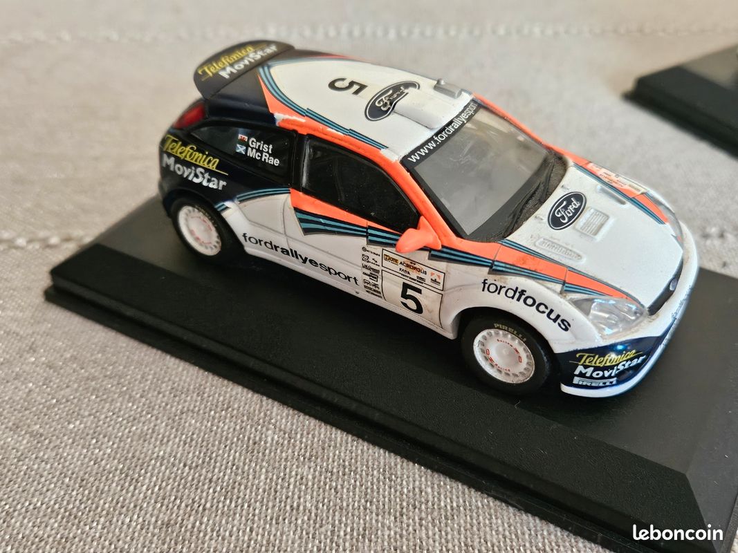 Altaya 1/18 – Ford Focus RS WRC 2007, N°9, Série Les Plus Grandes Voitures De Rallye, Bleue