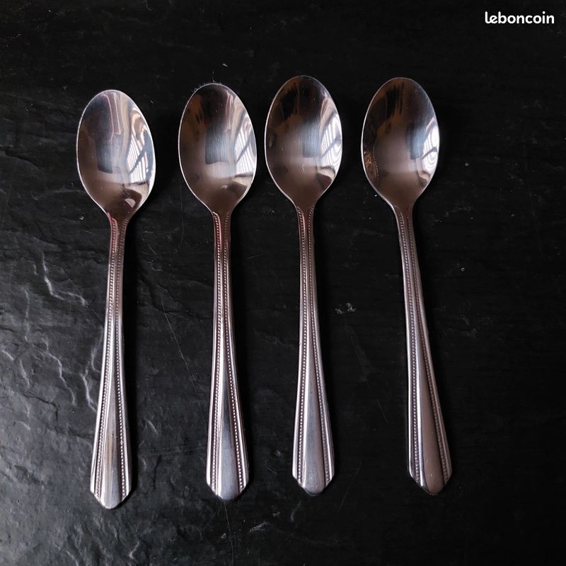 4 cuillères à moka inox (image 1)