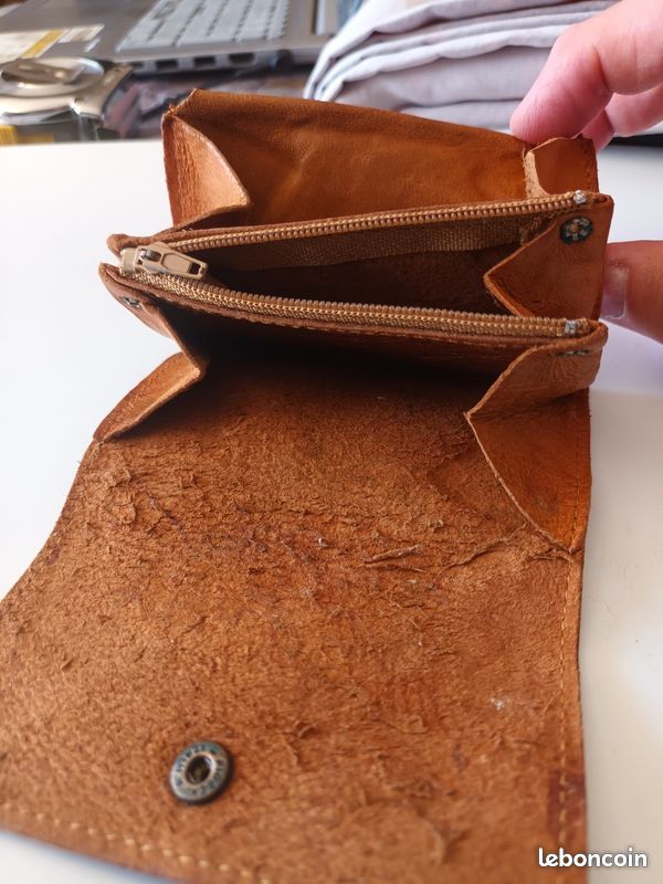 Porte-monnaie vintage en cuir (image 5)