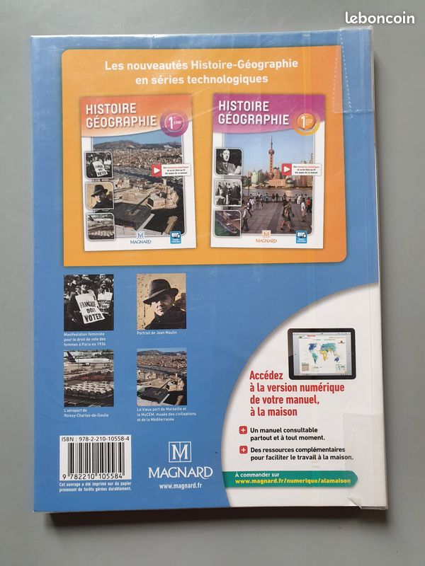 Livre Histoire-Géographie 1ère STMG (image 2)