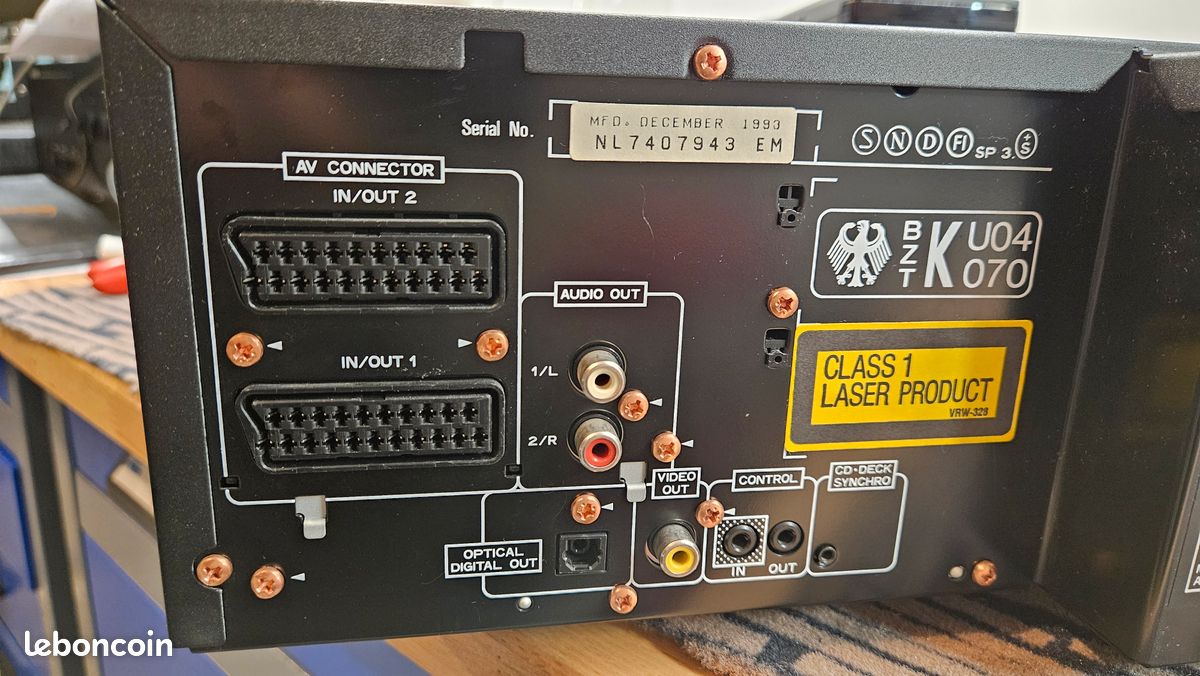 Lecteur laserdisc pioneer CLD-1500 - Photo, audio & vidéo