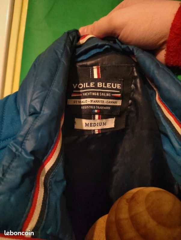 Doudoune sans manches VOILE BLEUE – Taille (équivaut à L