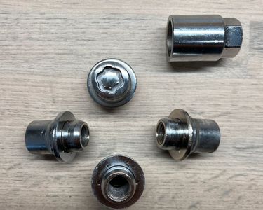 AB Tools Lot De 16 écrous De Roue M12 X 1.5 – Pour Remorques, Moyeux Freinés Ou Non – Acier Zingué