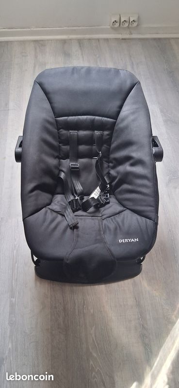 Transat bébé DERYAN ergonomique et pliable — Noir (image 2)