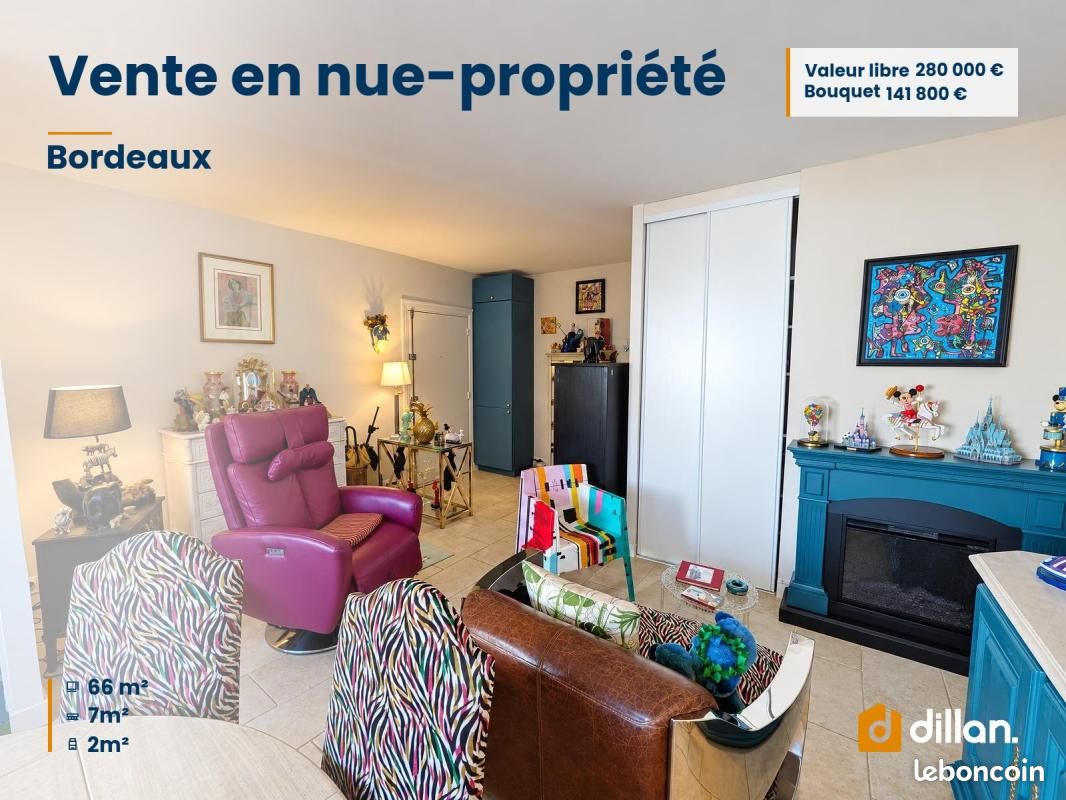 Appartement 3 pièces 66 m² · à Bordeaux · 66 m² · 141 800 €