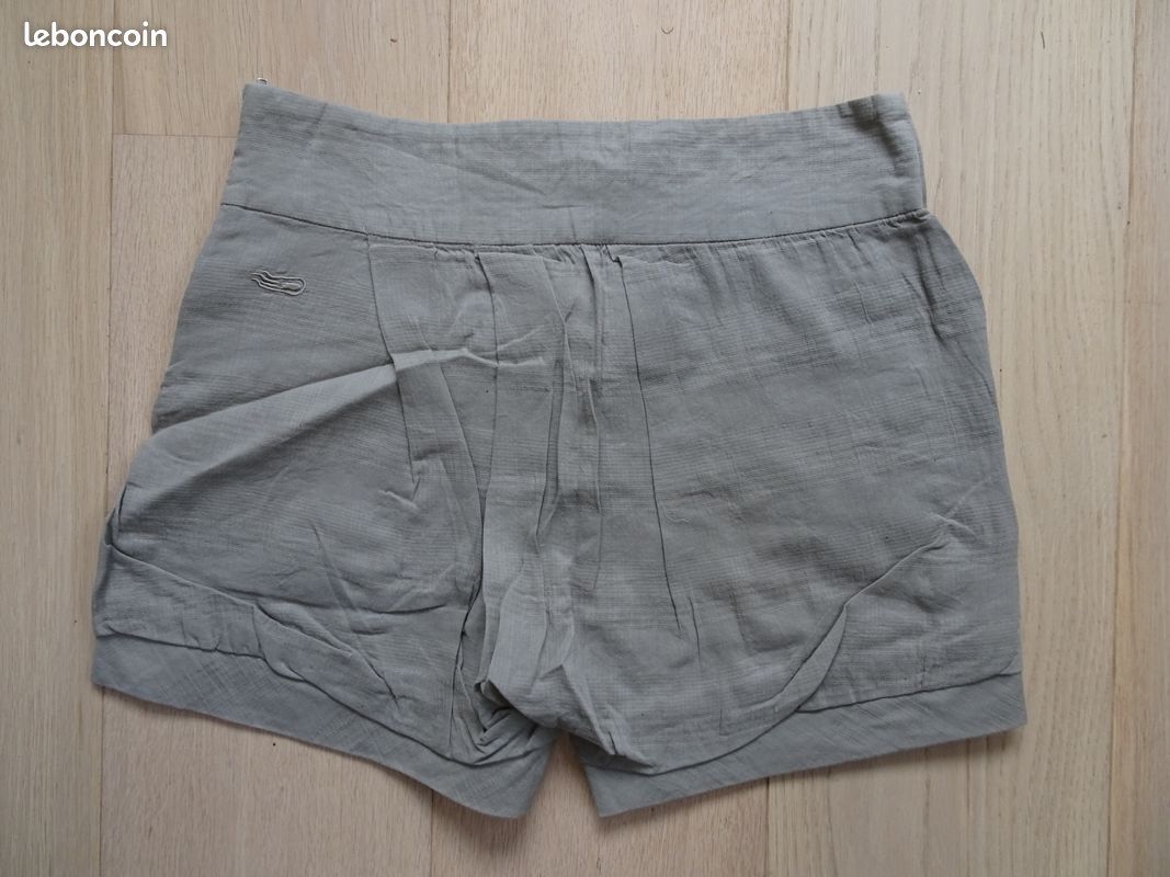 Short KANABEACH Denise Kaki Clair T36 pour femme (image 4)