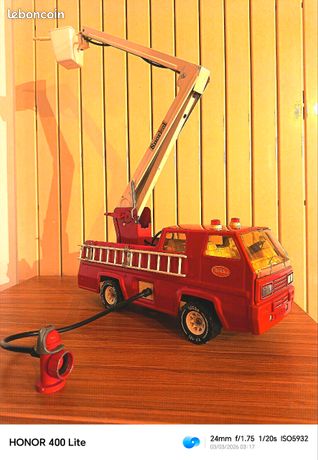 Camion De Pompier Et Bétonneuse Tonka En Tôle Métal - Vintage Années 60