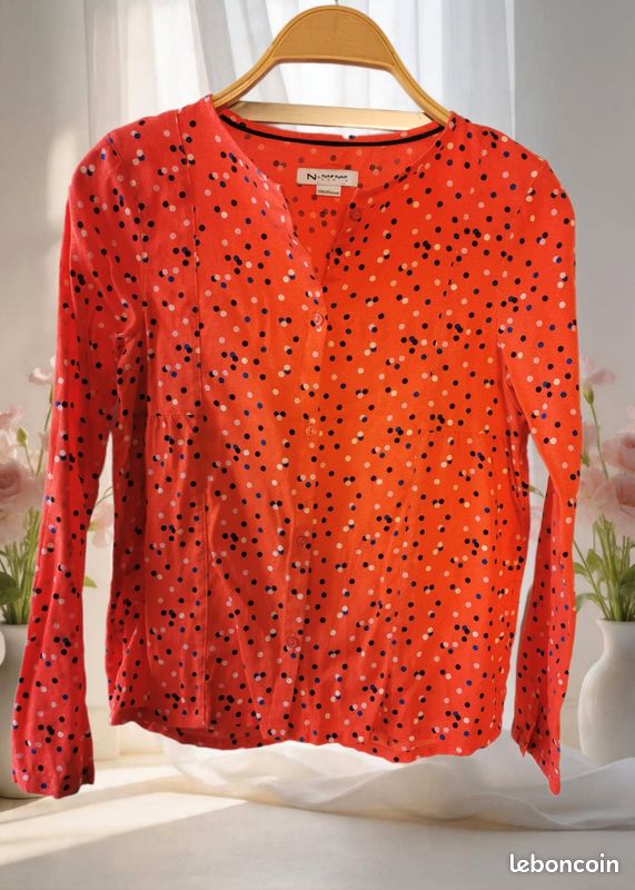 Chemisier, blouse Naf Naf en TBE. Taille 12 ans (image 2)