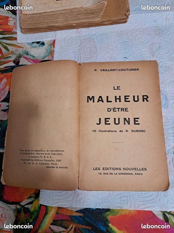 Livre de Paul Vaillant Couturier (image 2)