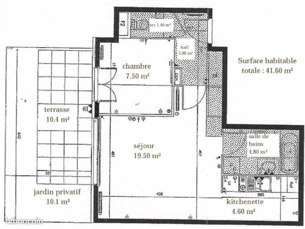 Appartement 2 pièces 42 m² — 9