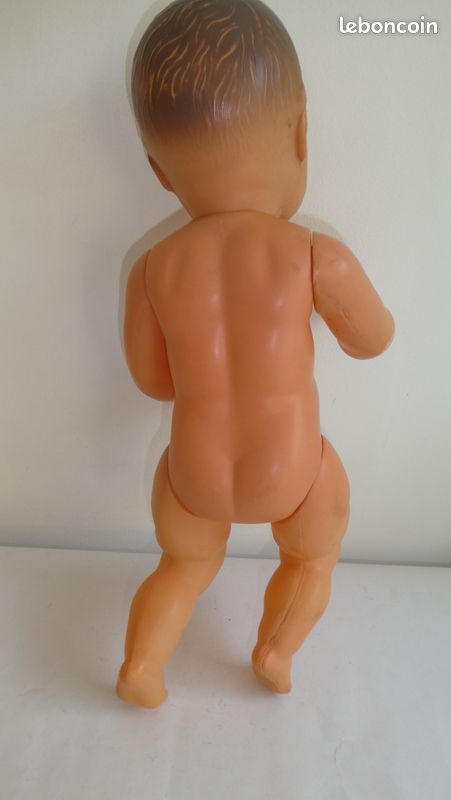 ANCIENNE POUPÉE BABY CONVERT taille 40, baigneur poupon 1945 Doll baby
