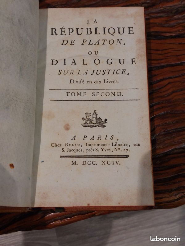 La République de Platon 1794 (image 3)