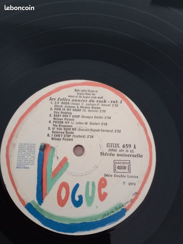 Vinyle 33T Les folles années du rock double album (image 5)