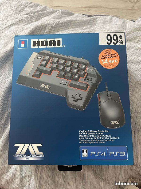 Clavier + Souris Lang Pour PS4 / PS5 - Noir, Ouvert Mais Jamais Utilisé