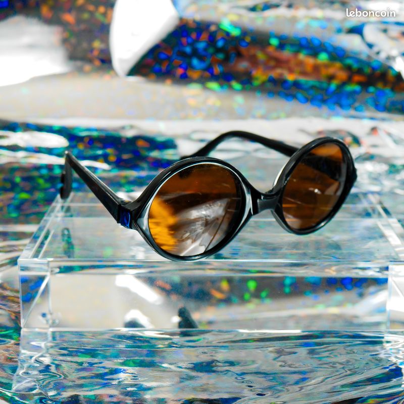 Lunettes de soleil unisexes vintage Bolle Edge II avec étui