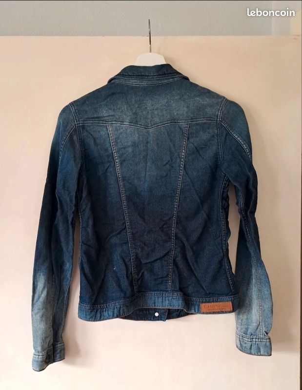 Veste Jeans Vintage Chipie Violet - Occasion Très Bon État, Taille XL