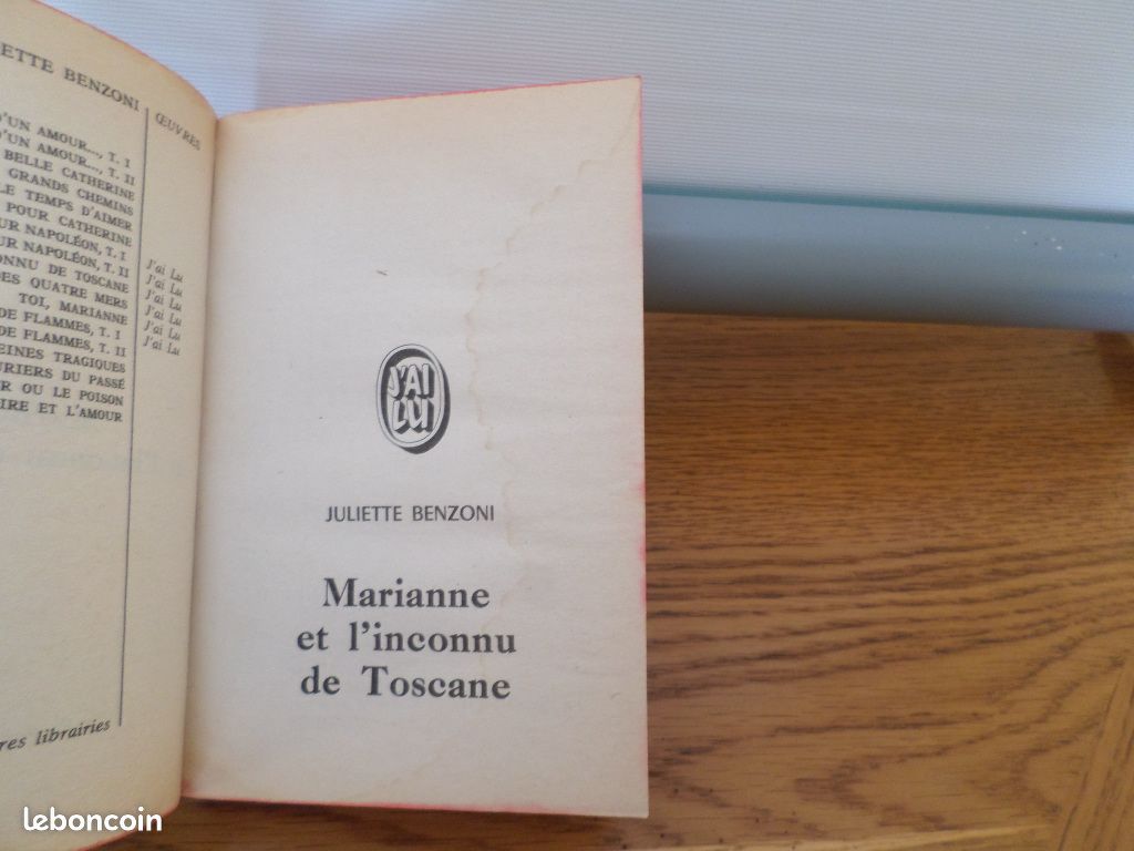 Marianne -Et l'inconnu de Toscane Juliette Benzoni (image 2)