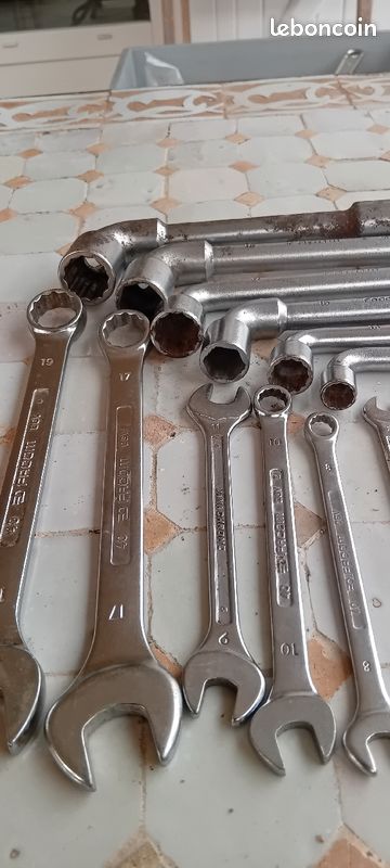 Clés à pipes, plates et oeils, plates facom (image 3)