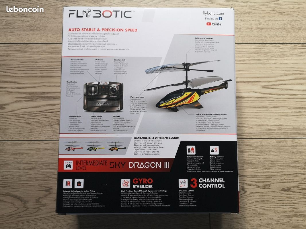 Neuf : Hélicoptère radiocommandé - Sky Dragon III Silverlit (10+) (image 2)
