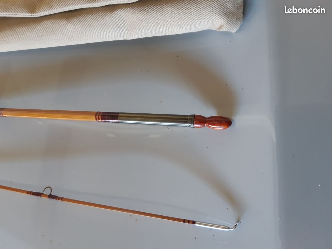 8FT2in 2wt Canne à mouche en bambou Tonkin fendue faite à la main - Chine Mouche