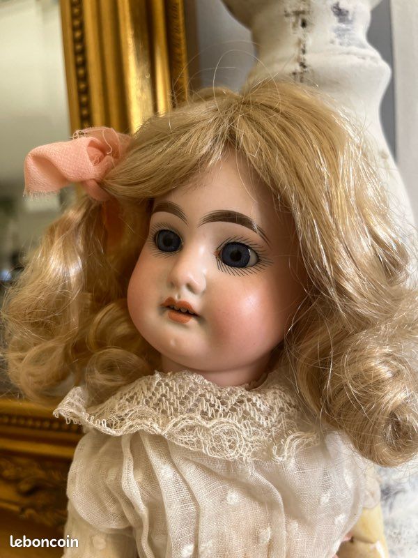 Grande Poupée Ancienne En Porcelaine Limoges – 50 Cm – Collection France