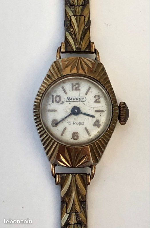 Montre Bracelet Forlux Plaquée Or Art Déco Pour Dames - Occasion - Style Vintage élégant