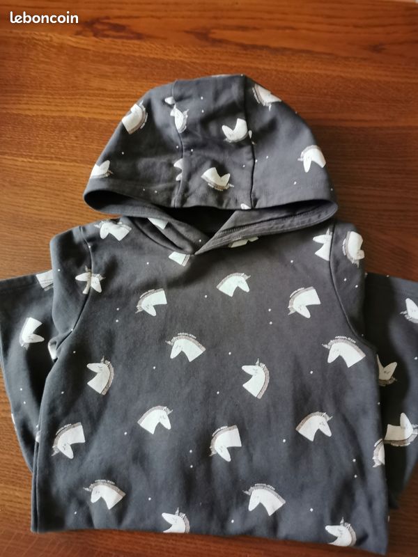 Robe sweat à capuche 8 ans Vert baudet (image 6)