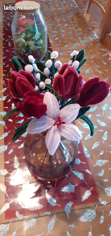 Fleurs cure-pipe, bouquet floral cure-pipe Fleurs chenille cure-pipe fait main Fleurs de printemps cure-pipe Lys Décoration d'intérieur - France Fleurs cure-pipe, bouquet floral cure-pipe Fleurs chenille cure-pipe fait main Fleurs de printemps cure-pipe Lys Décoration d'intérieur - France