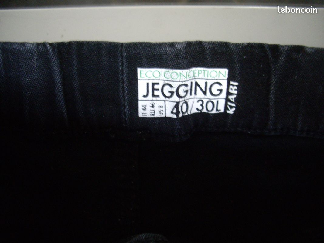 Jegging noir stretch taille haute 40 (image 2)