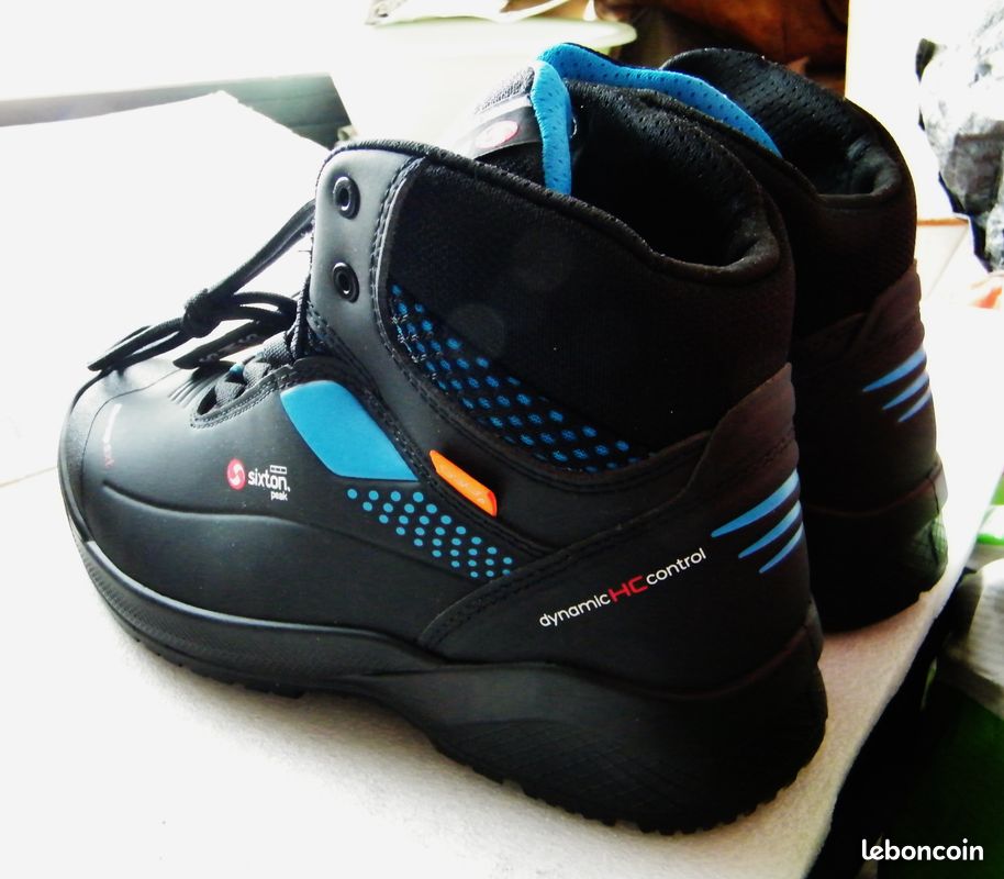 Chaussures bottines de sécurité en cuir et toile Sixton peak neuves 40 homme (image 4)