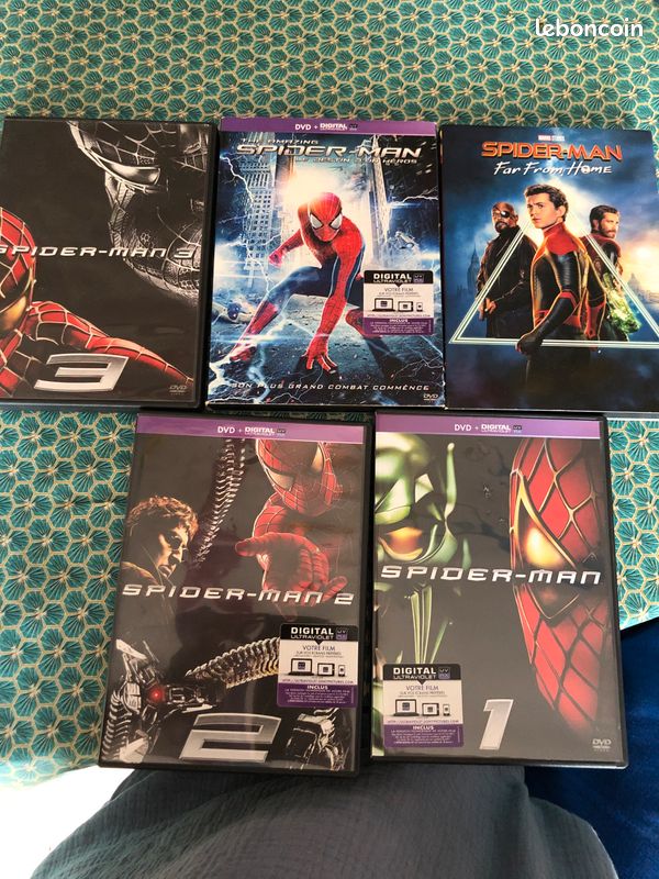 Lot 5 DVD Spider-Man - La Trilogie + Amazing + Far From Home (image 1)