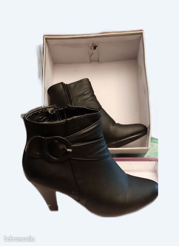 Bottines Noires Lauréana Taille 37 - Occasion, Parfaites Pour L'automne/hiver