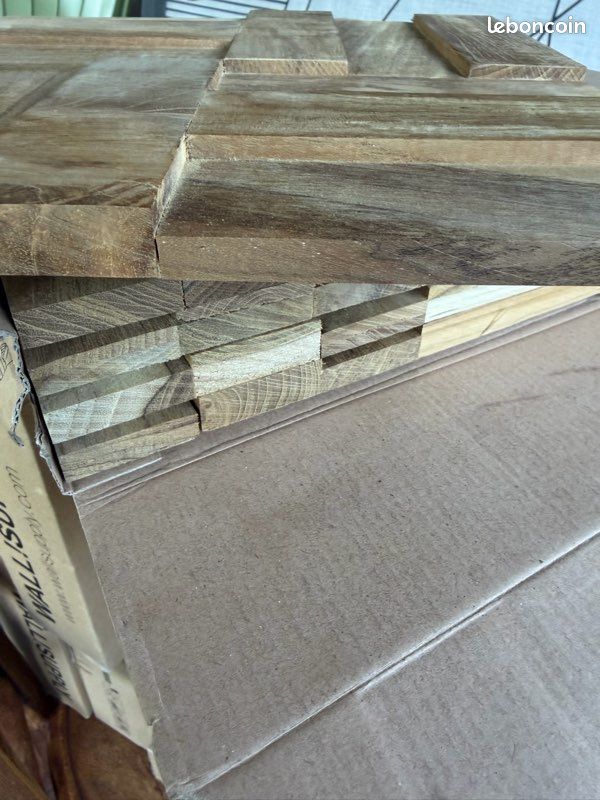 Lot de 12 boîtes boîtes Parement mural Teck (image 4)