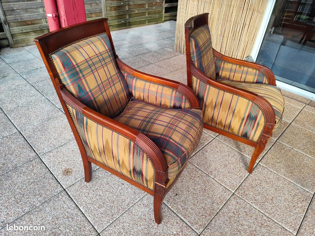 2 fauteuils style empire (image 4)