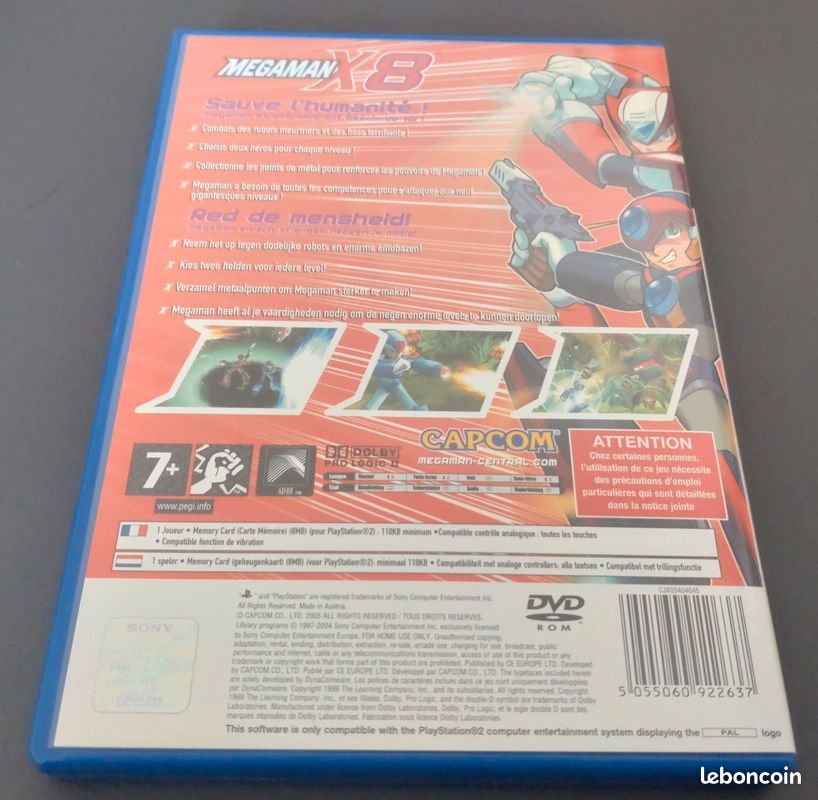 Lot Megaman X7 & X8 & X Command Mission - PS2 pal FR (image 9)