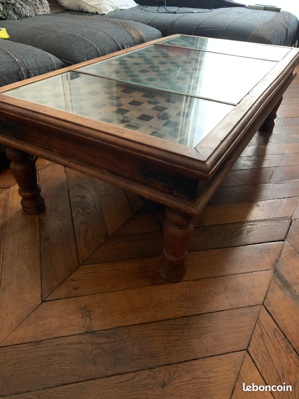 Superbe table basse ferronnerie & sculpture (image 3)