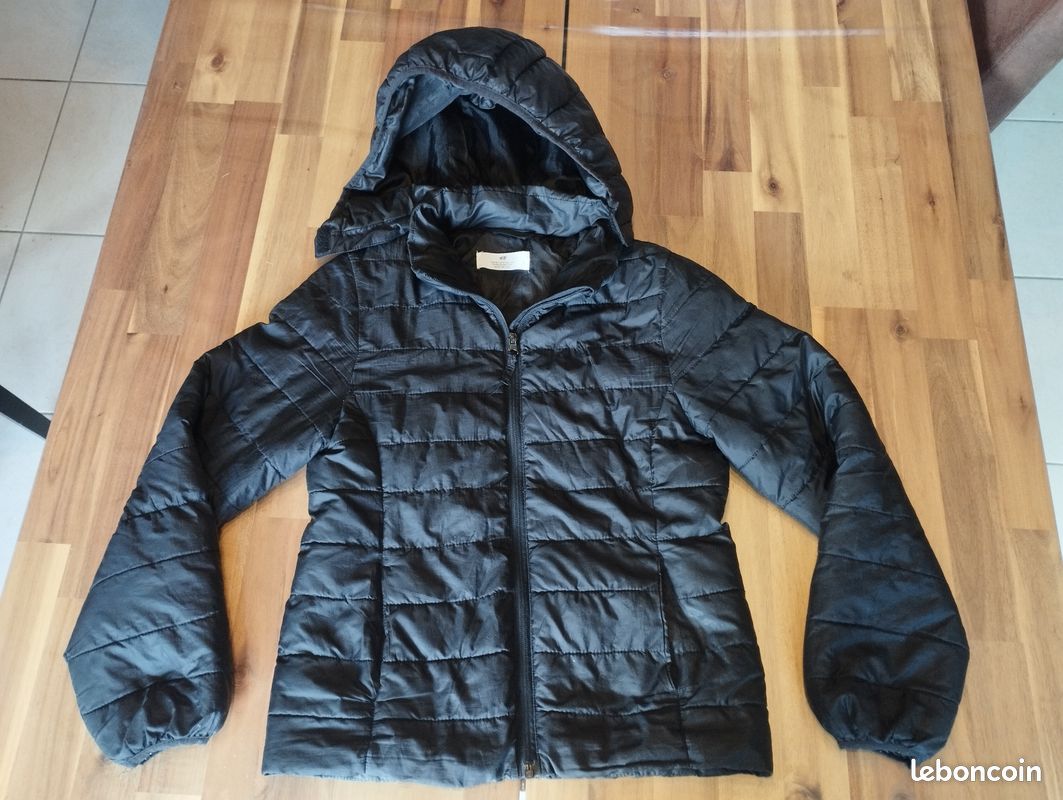 Doudoune noire 11/12 ans H&M (image 1)