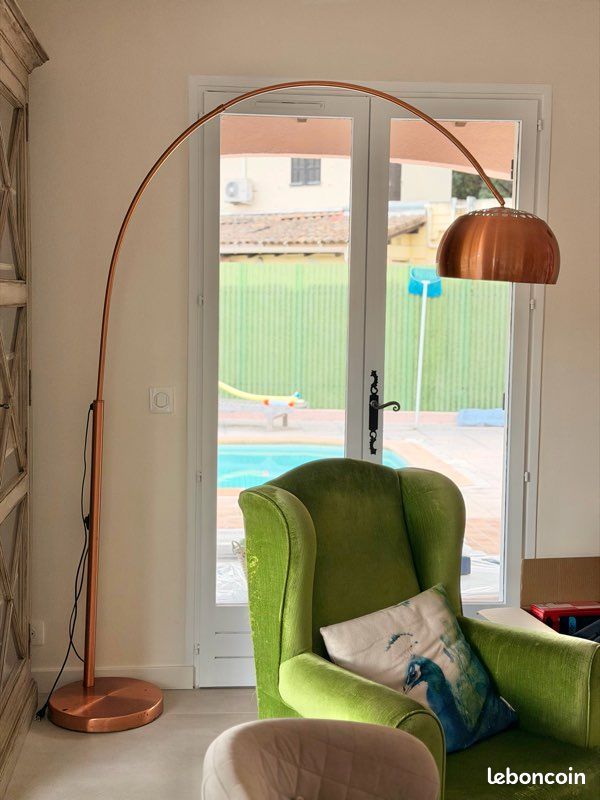 Lampadaire Arc en cuivre (image 2)