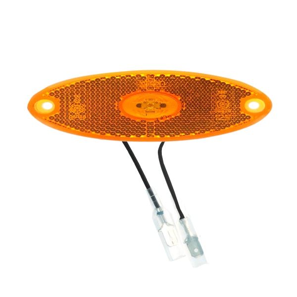Lumière gabarit position latéral ovale orange 12V camping car
