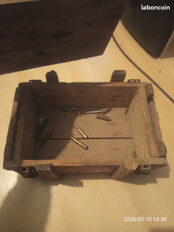 Coffret en bois pour munitions vintage (image 6)