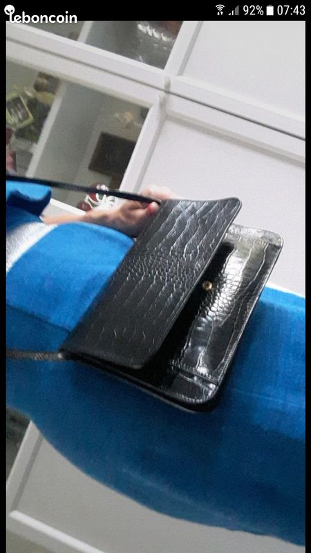 Pochette noire Antonini cuir (image 5)