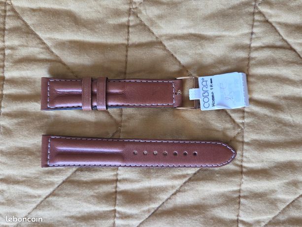 Bracelets de montre Vintage en Cuir véritable de LÉZARD