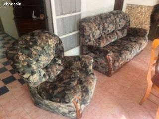 Fauteuil vintage Fleurs (image 1)