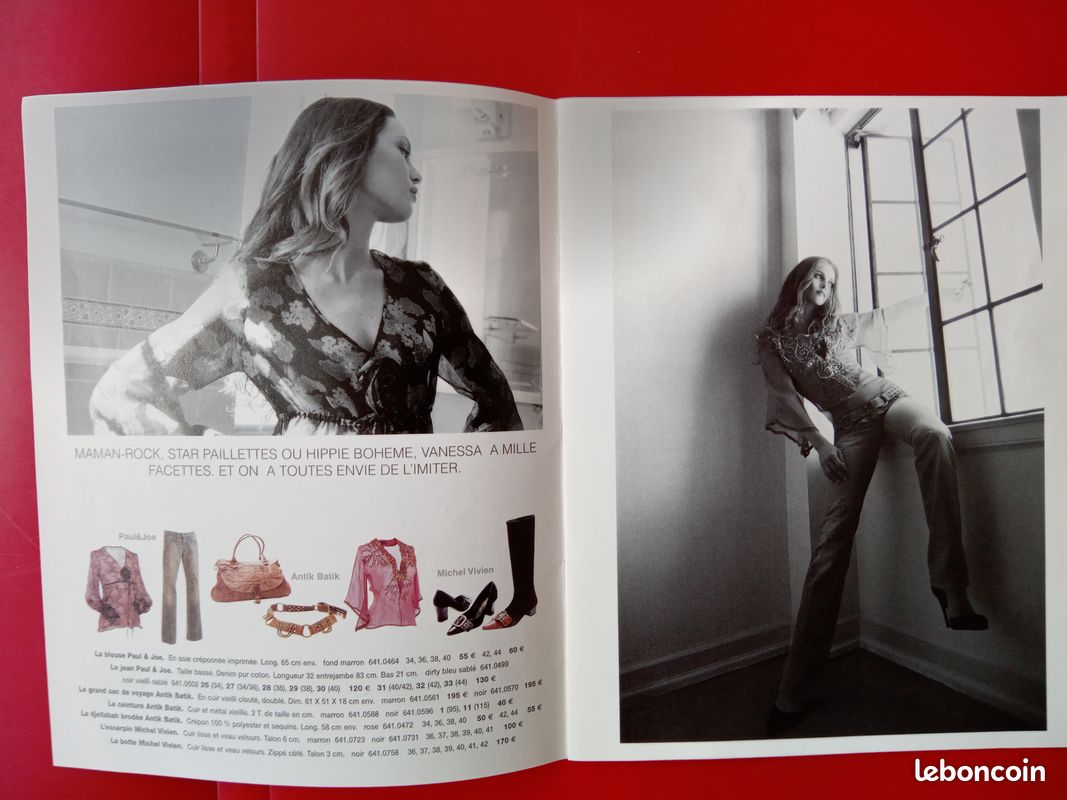 Vanessa Paradis Photos Publicité La Redoute 2003 Mini Catalogue (image 4)
