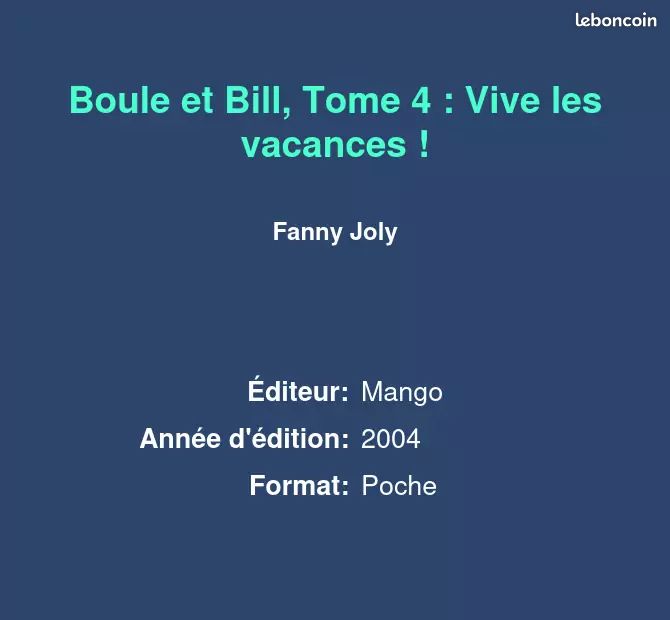 Boule et Bill, Tome 4 : Vive les vacances  - Fanny Joly (image 2)